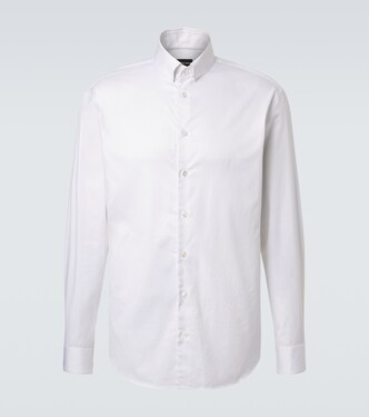 Pinstripe cotton shirt | Giorgio Armani