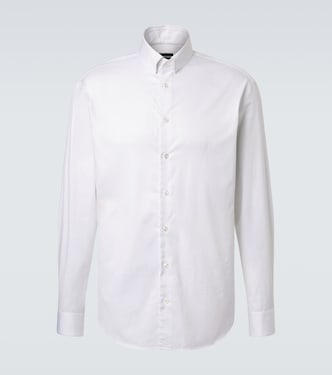 Archivio pinstripe cotton shirt | Giorgio Armani
