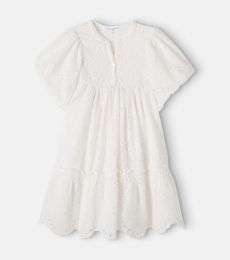Cruz broderie anglaise cotton dress | Poupette St Barth Kids