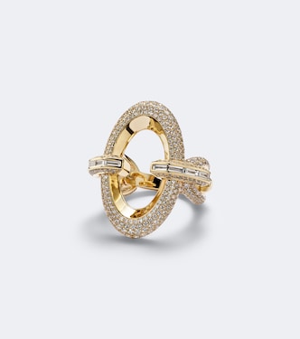 Bague Groove en or 18 ct et diamants | Messika