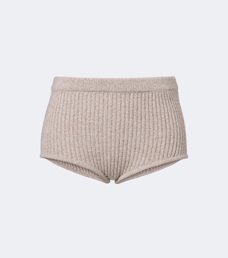 Ribbed-knit wool shorts | Magda Butrym