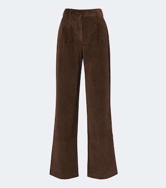 Aven cotton-blend corduroy wide-leg pants | Aya Muse