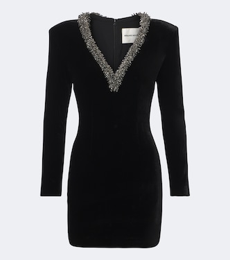 Embellished velvet minidress | Roland Mouret