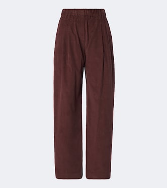 Monili corduroy wide-leg pants | Brunello Cucinelli