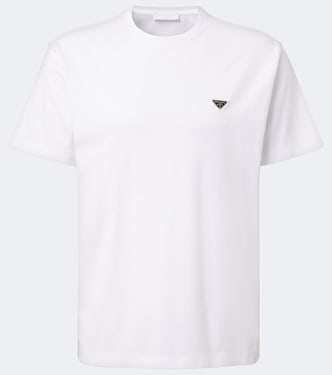 Logo cotton jersey T-shirt | Prada