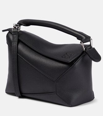 Puzzle Edge Mini leather top-handle bag | Loewe