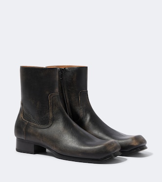 Float leather ankle boots | Maison Margiela