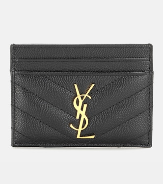 Monogram quilted leather card holder | Saint Laurent