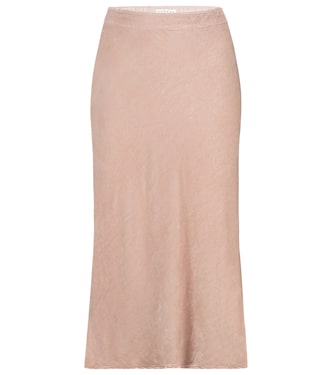 Taelyn velvet midi skirt | Velvet