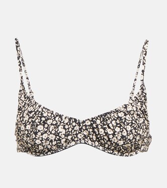 Floral bikini top | Tory Burch