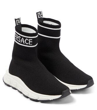 Logo sock sneakers | Versace Kids