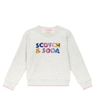 Sequined cotton jersey sweatshirt | Scotch & Soda Kids