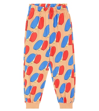 Printed cotton jersey sweatpants | Jellymallow