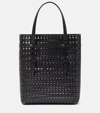 Mina Ns Vienne Wave leather tote bag | Alaïa