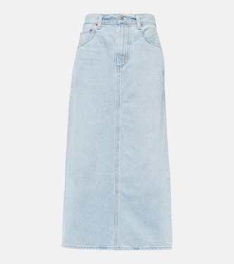 Verona mid-rise denim midi skirt | Citizens of Humanity