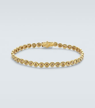 Pulsera tenis Blossom de oro de 18 ct con diamantes | Octavia Elizabeth