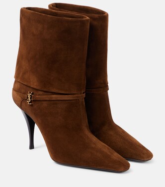 Niki 90 suede ankle boots | Saint Laurent