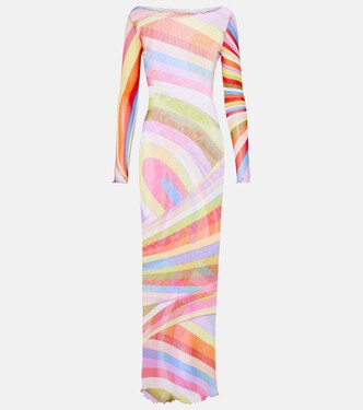 Robe longue Iride en tulle | Pucci