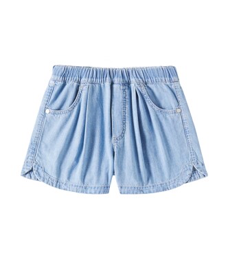 Monili denim shorts | Brunello Cucinelli Kids