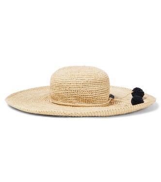 Capeline embroidered raffia sun hat | Bonpoint