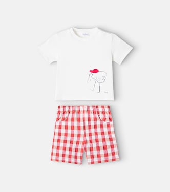 Baby printed T-shirt and shorts set | Il Gufo