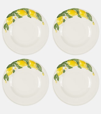 Lemon set of 4 dinner plates | Les-Ottomans