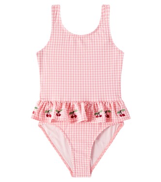 Soline embroidered gingham swimsuit | Konges Sløjd
