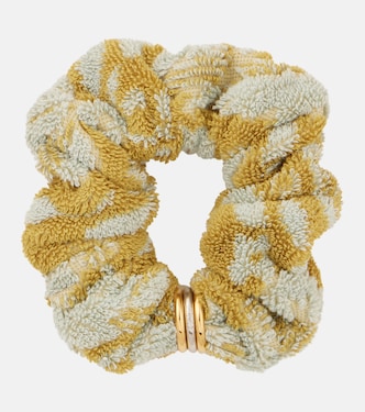 Chloé Plage floral cotton terry scrunchie | Chloé