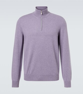 Cashmere half-zip sweater | Brunello Cucinelli