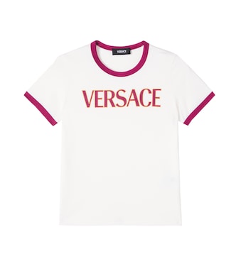 Logo cotton jersey T-shirt | Versace Kids