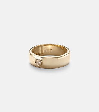 Anello in oro 14kt con diamanti | Roxanne First