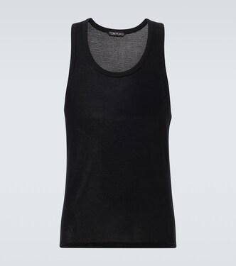 Semi-sheer cotton tank top | Tom Ford