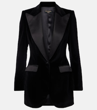Cotton-blend velvet tuxedo jacket | Dolce&Gabbana