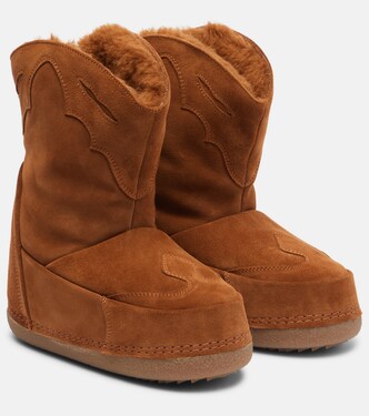 Schneestiefel Cowboy aus Veloursleder | Inuikii