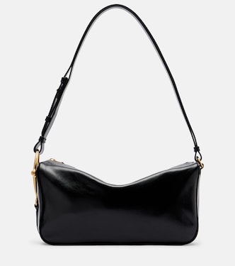 Half Horsebit Medium leather shoulder bag | Gucci