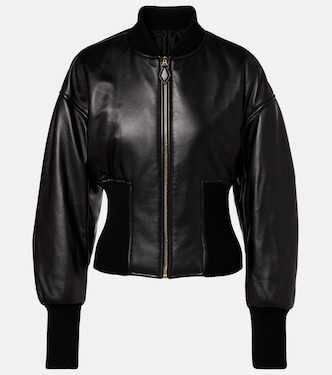 Leather bomber jacket | Alaïa