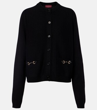 Cardigan Horsebit aus Wolle und Kaschmir | Gucci