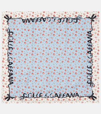 Floral silk twill scarf | Dolce&Gabbana