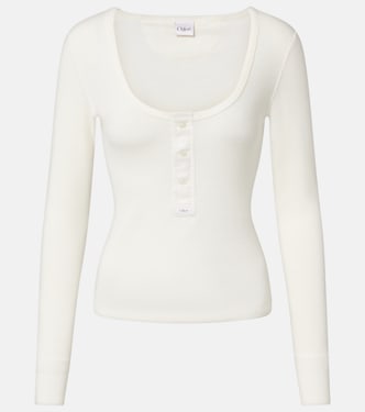 Cotton jersey Henley shirt | Chloé