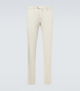 코튼 블렌드 치노 팬츠 | Kiton