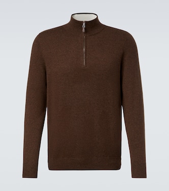 Mr Fenchurch cashmere half-zip sweater | Arch4