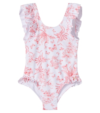 Floral ruffled swimsuit | Tartine et Chocolat