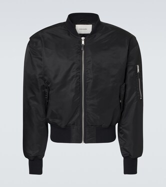 Uniform cropped bomber jacket | Entire Studios