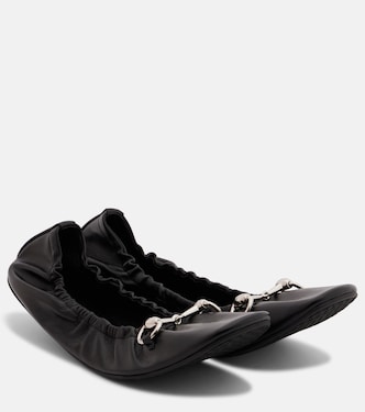 Prima Horsebit leather ballet flats | Gucci