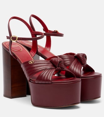 Sandali Crasher VLogo in pelle con plateau | Valentino Garavani