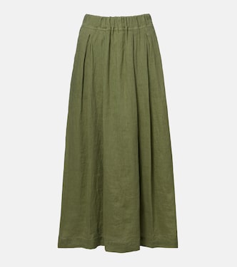 Midirock Linda aus Leinen | Velvet