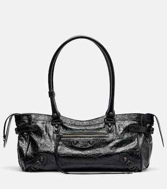 Le City East-West leather shoulder bag | Balenciaga