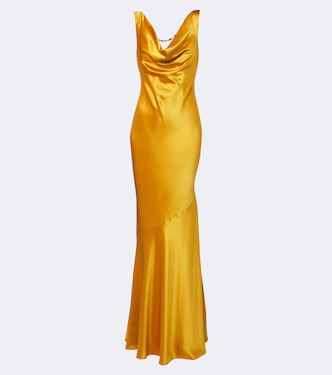 Keryn embellished satin gown | Retrofête