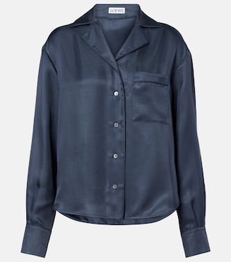 Pyjama-Hemd aus Seidensatin | Loewe
