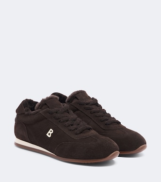 Valencia shearling-lined suede sneakers | Bogner